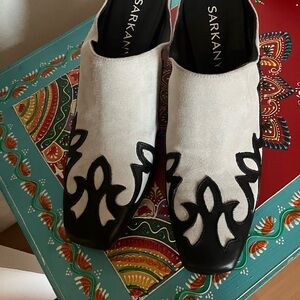 Western Style  High Heel Leather Mules by High End Shoe Designer NWOT 9/40